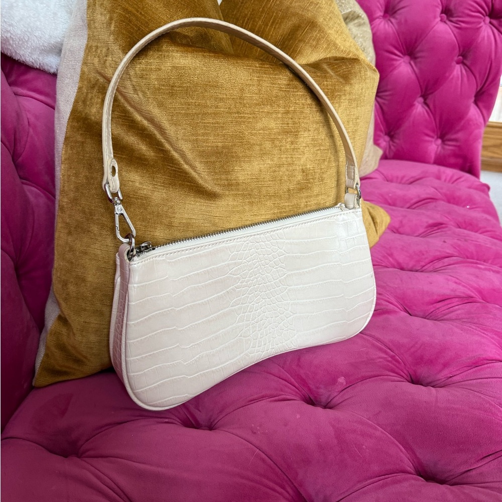 JW PEI Eva Shoulder Handbag - Ivory Croc - Picture 5 of 6